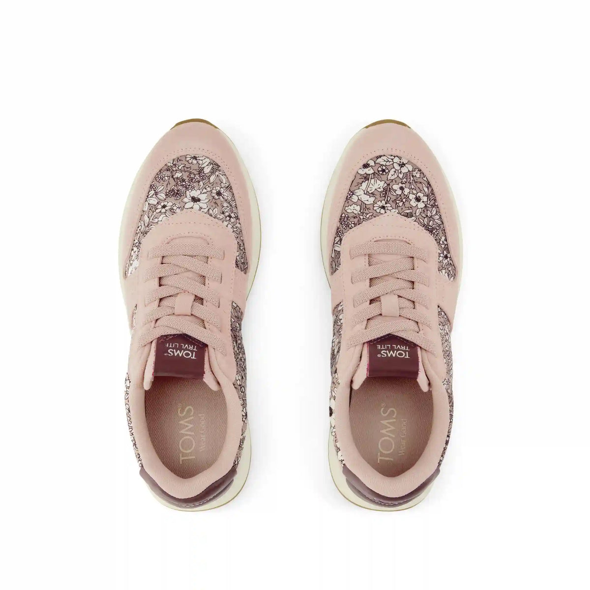 Womens TRVL LITE Retro Runner Sneaker Water Repellent Seashell Floral Print
