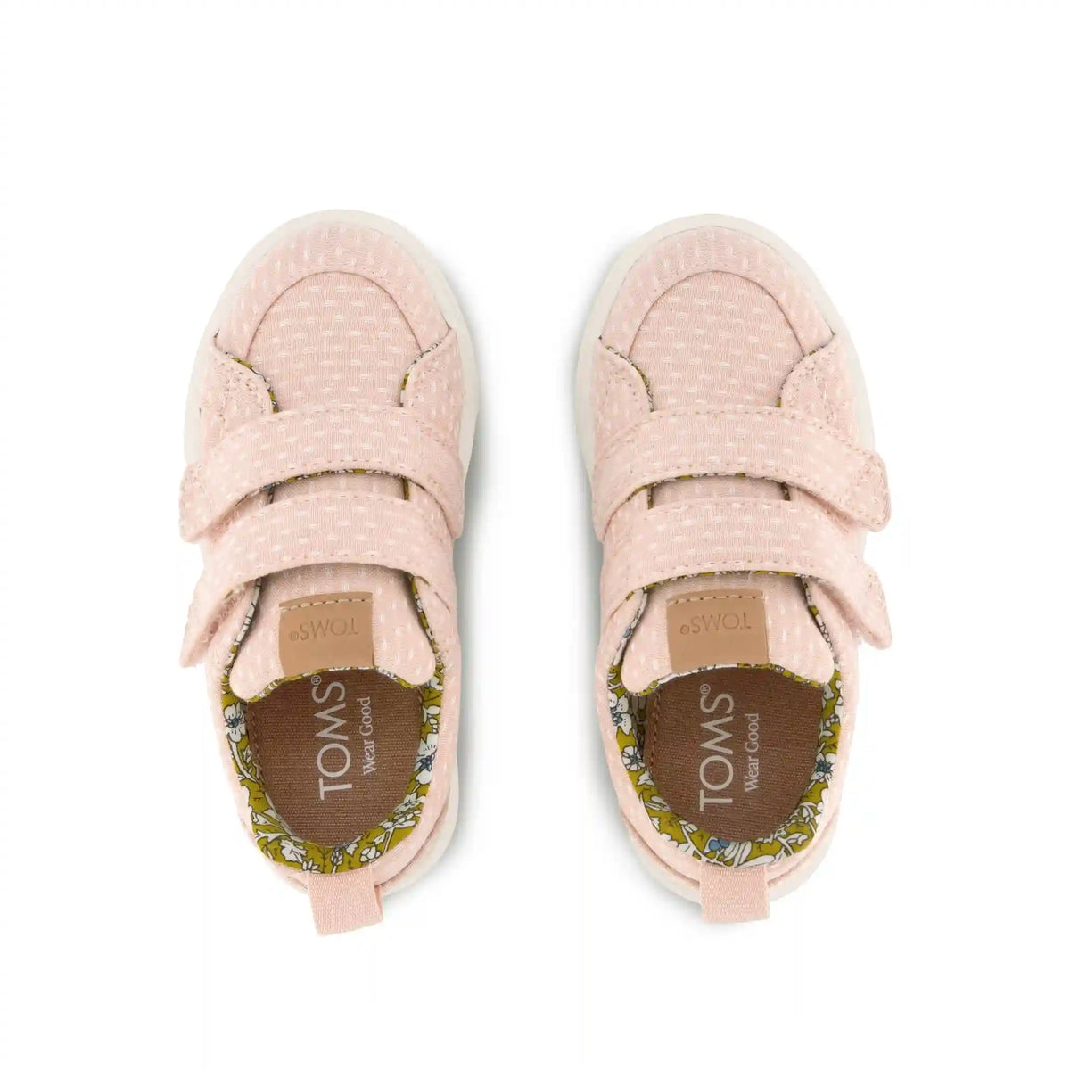 Cruz Double Strap Toddler Sneaker Bloom Chambray Dot