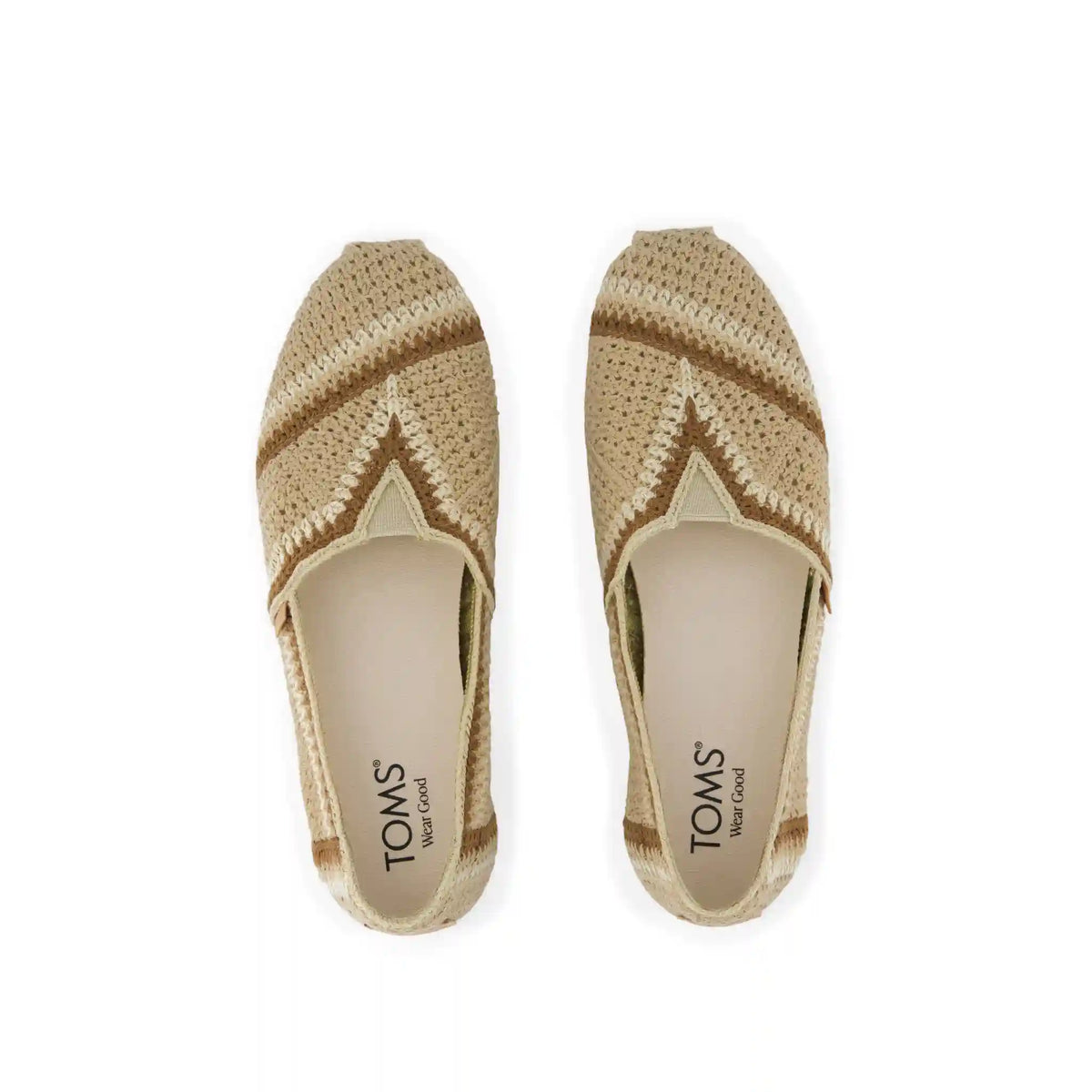Womens Alpargata Classic Almond Crochet