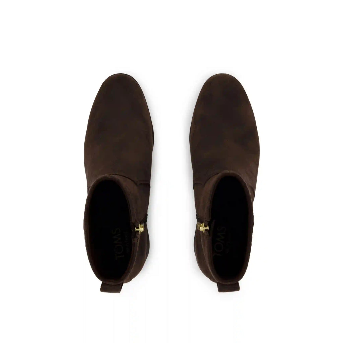 Womens Delilah Heeled Boot Water Repellent Chocolate Brown Suede