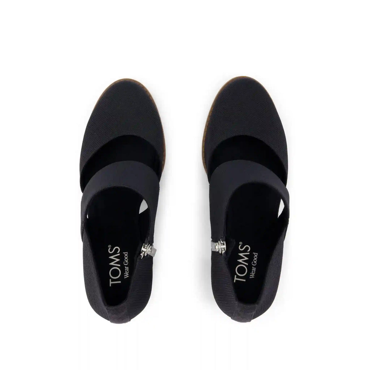 Womens Milan Nova Heel Black Canvas