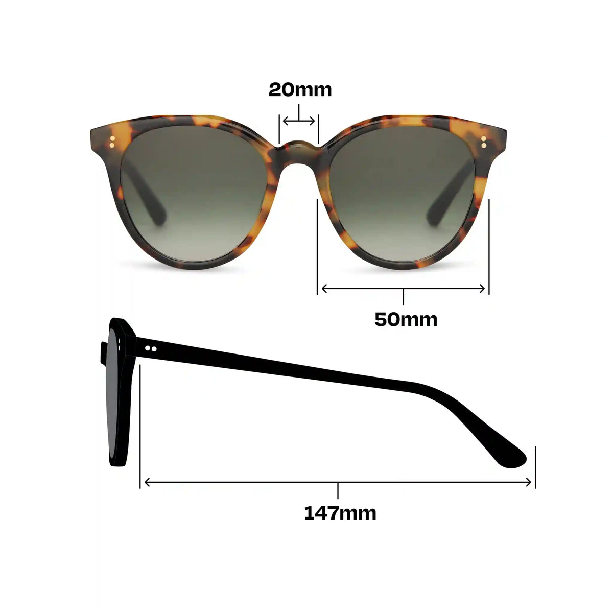 Aaryn Blonde Tortoise Handcrafted Sunglasses
