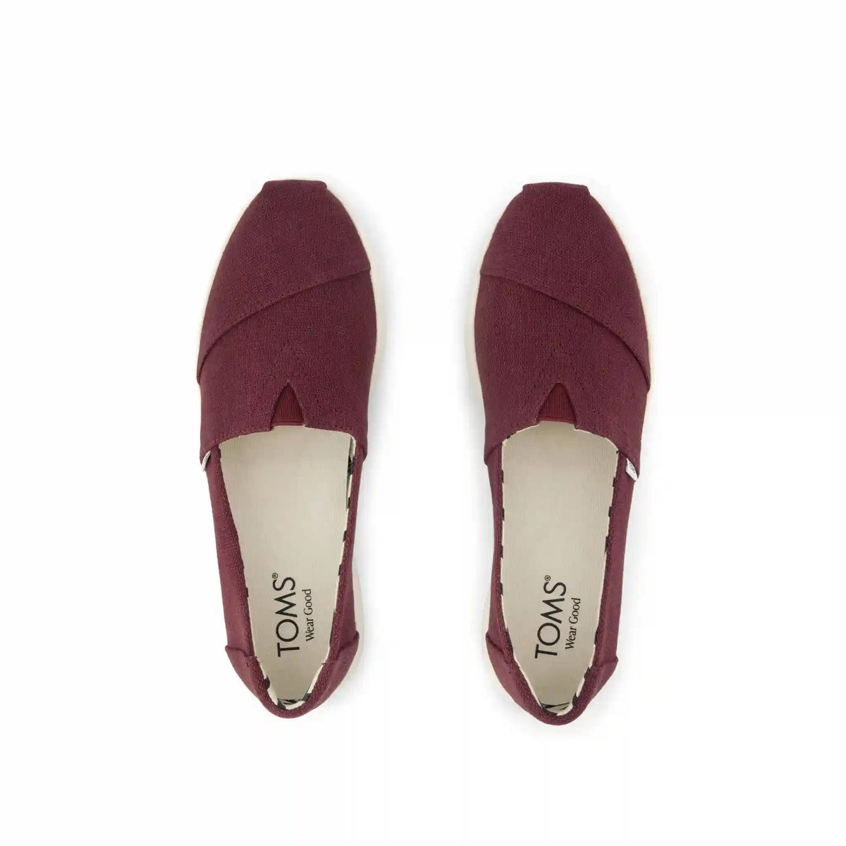 Womens Alpargata Plus Burgundy Heritage Canvas
