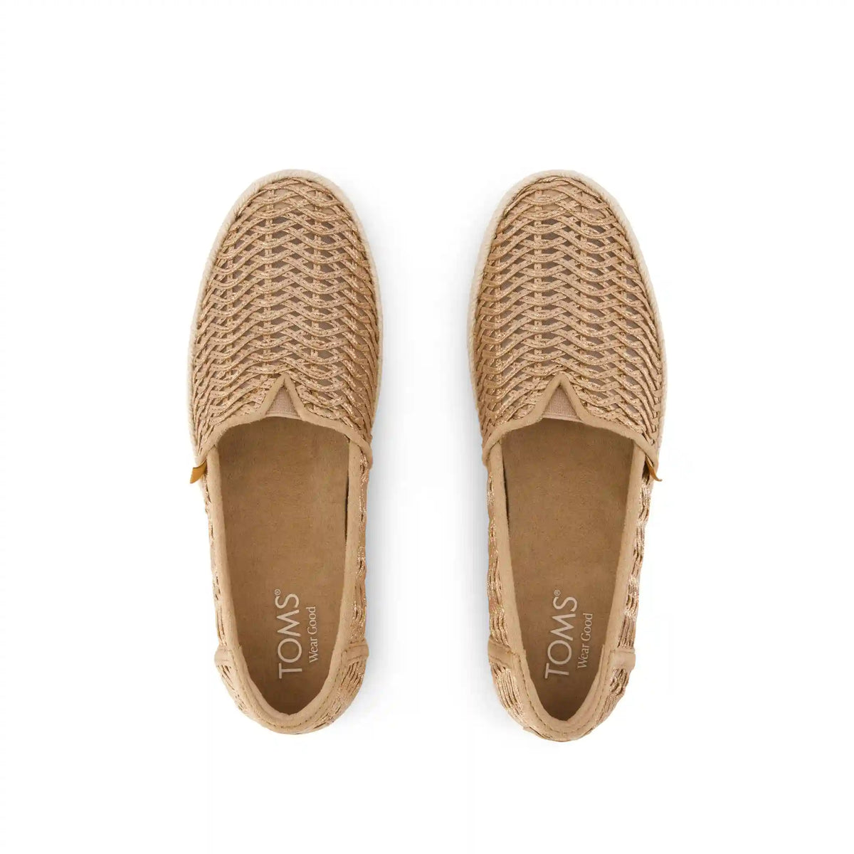 Womens Valencia Platform Espadrille Bronze Deco Basket Weave
