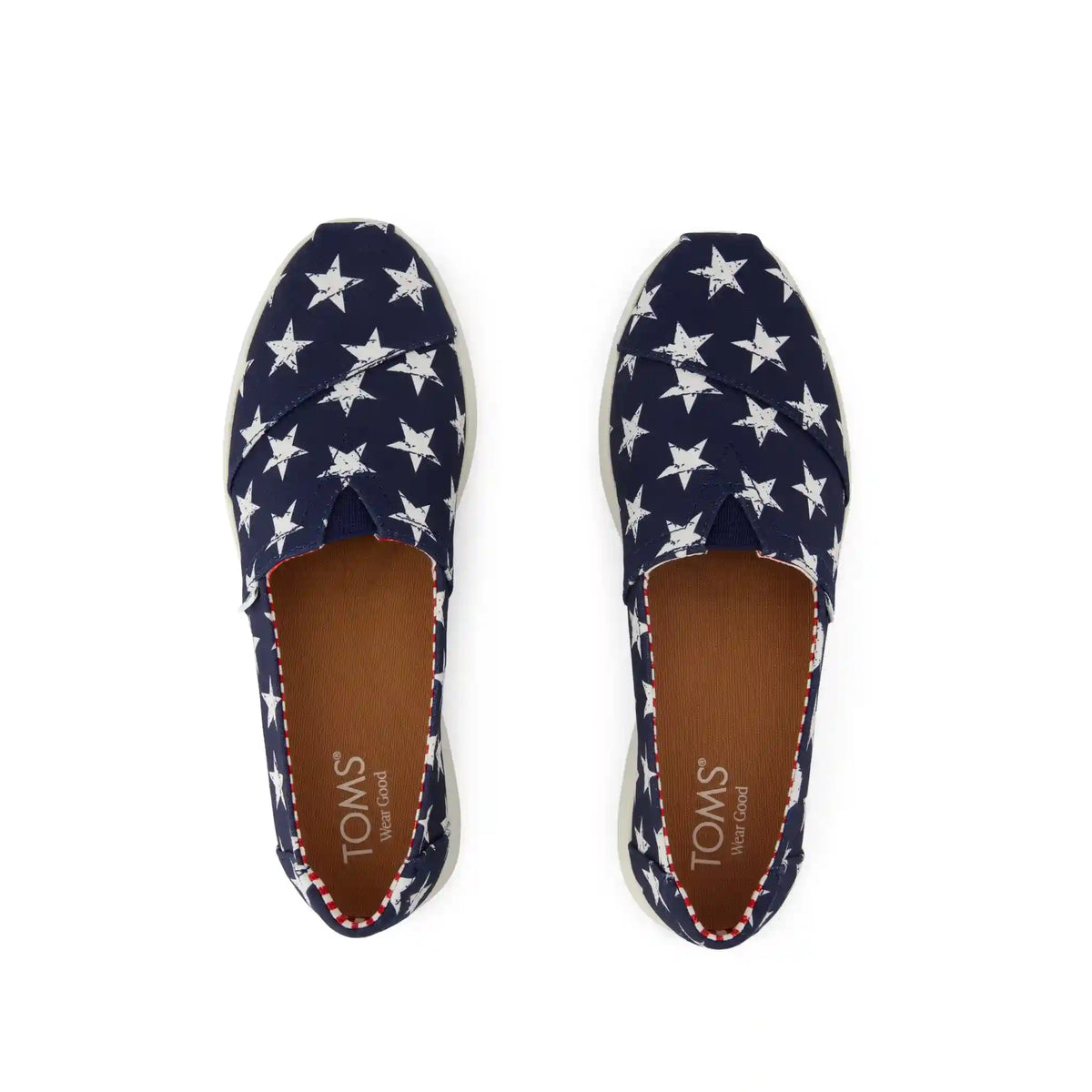 Womens Alpargata Plus Navy Stars Canvas