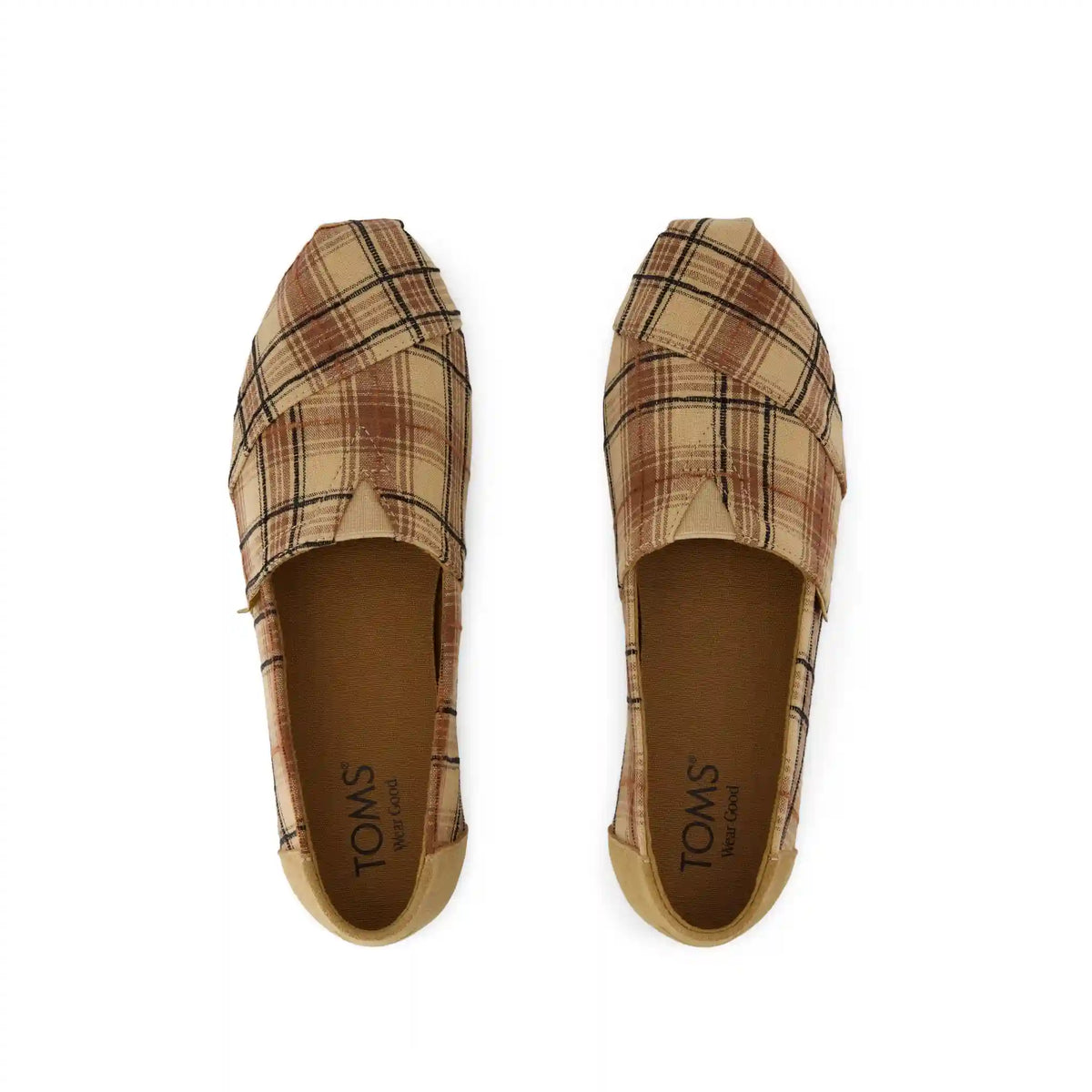 Womens Alpargata Classic Toffee Textured Plaid