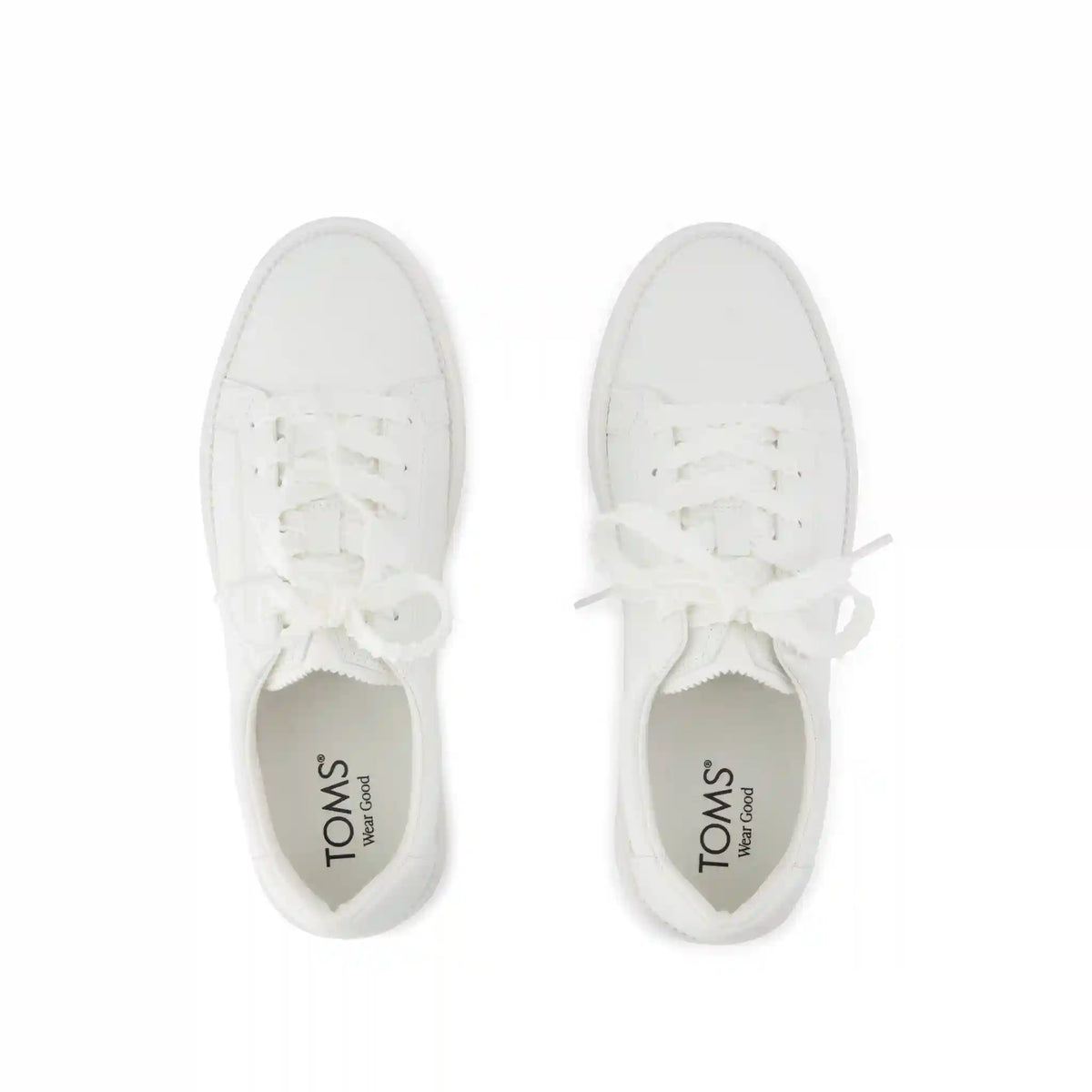 Womens Izzy Lace-Up Sneaker White Faux Leather