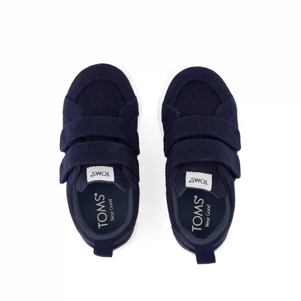 Cruz Double Strap Navy Heritage Canvas Toddler Sneaker