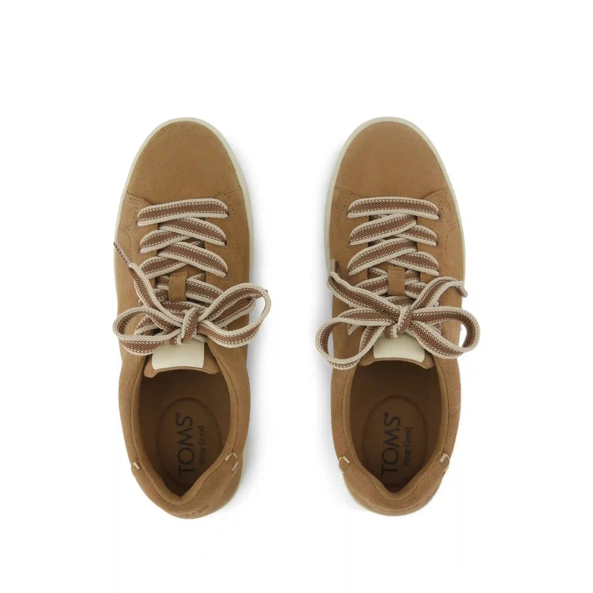Womens Rea Lace-Up Platform Sneaker Toffee Suede