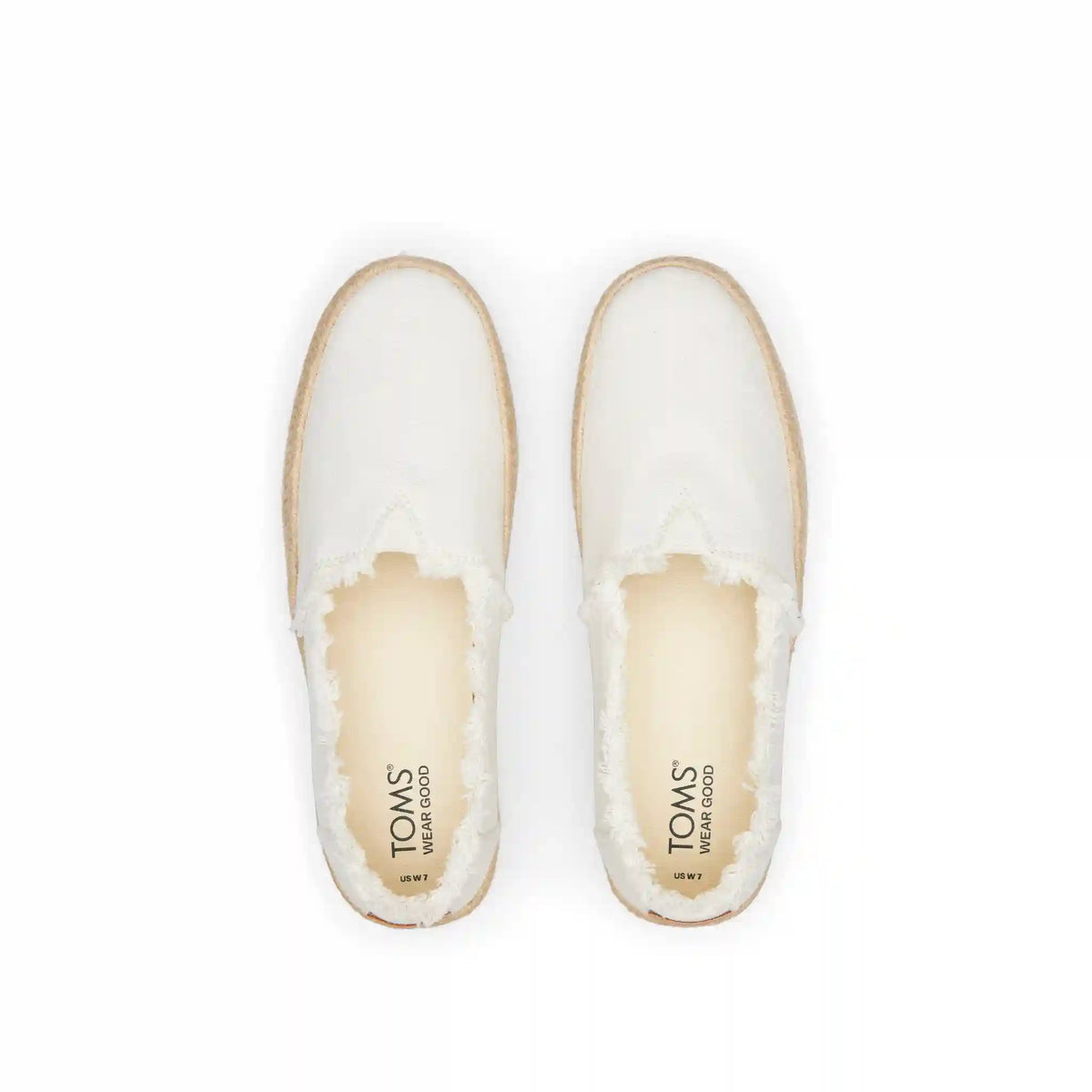 Valencia White Canvas Platform Espadrille