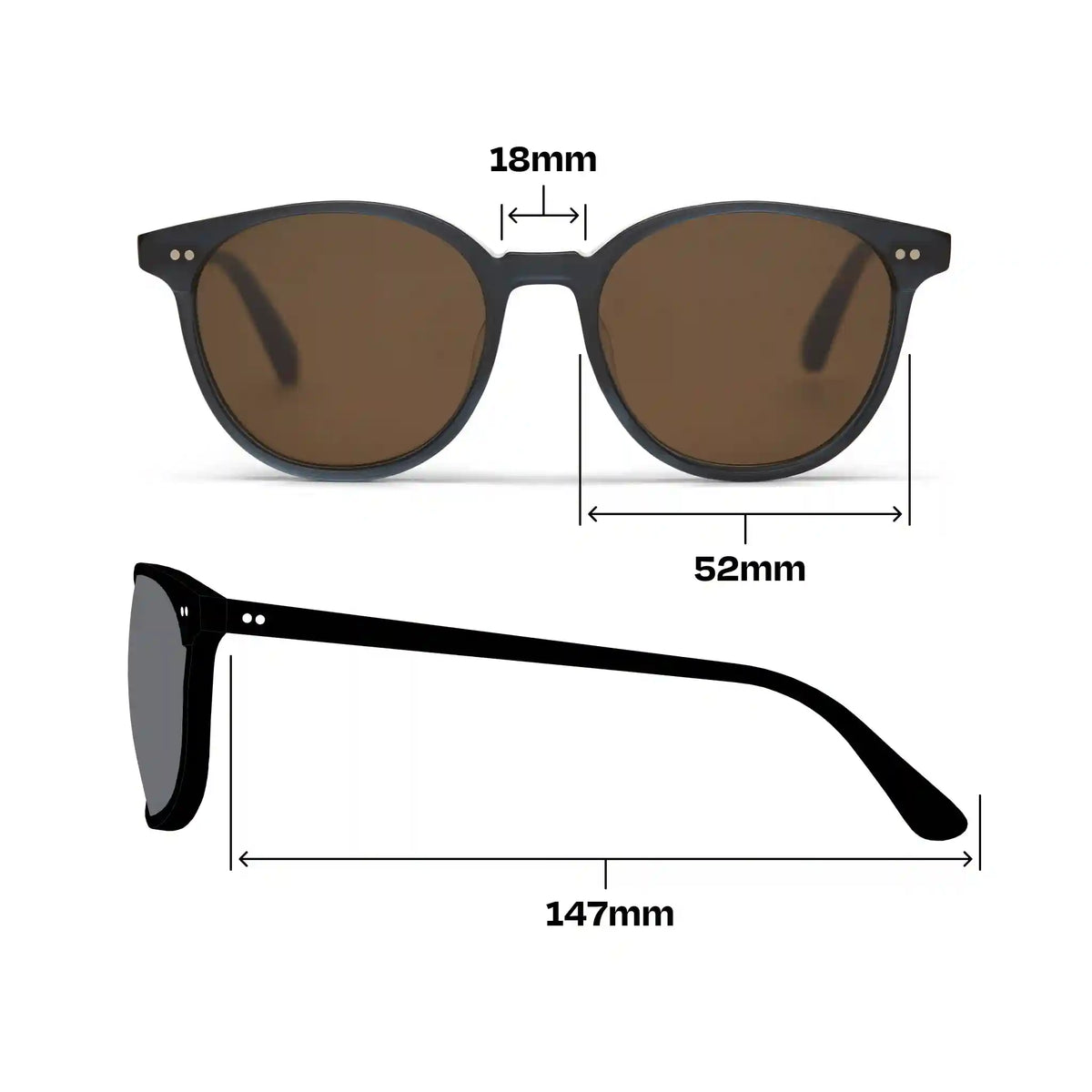 Bellini Black Teal Handcrafted Sunglasses