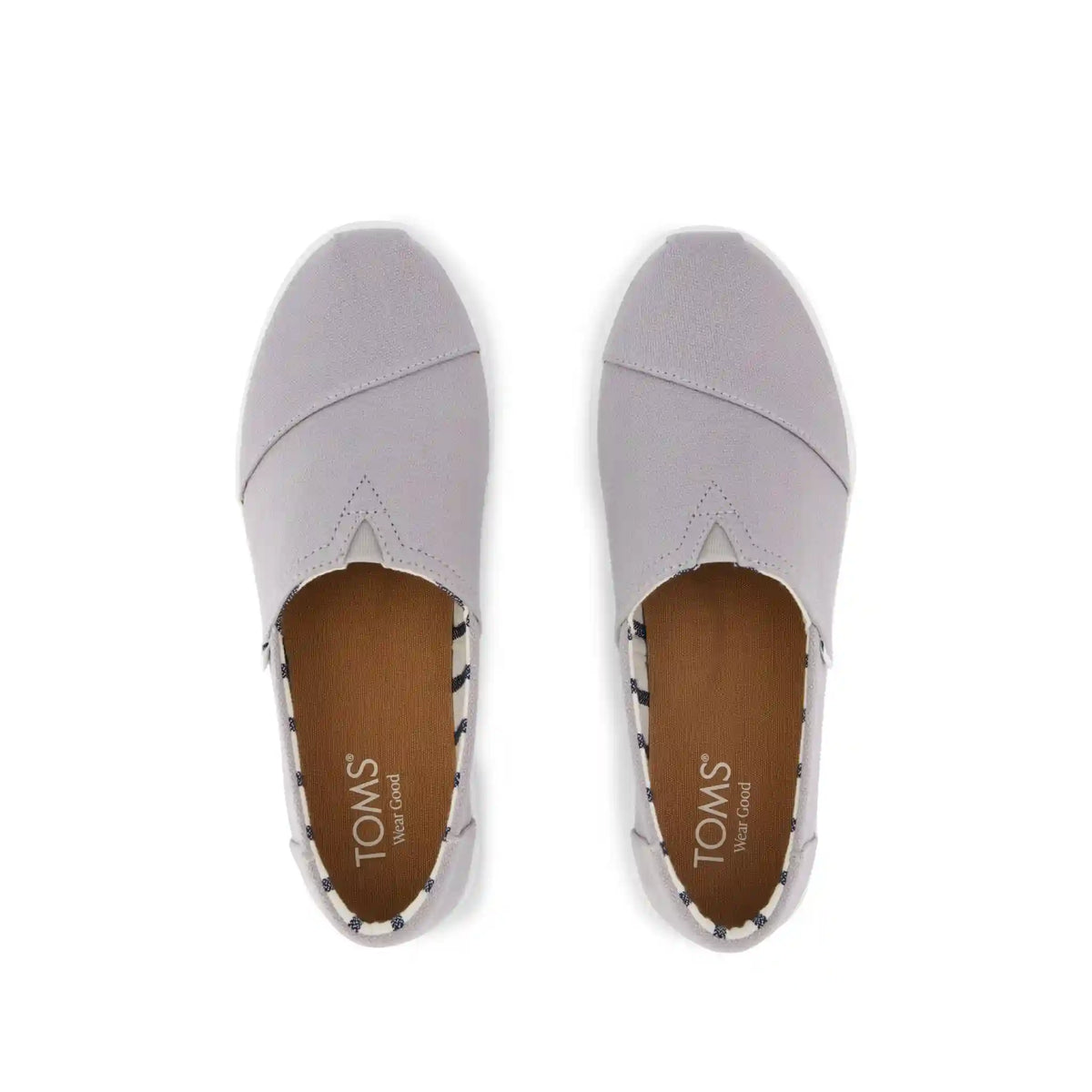 Womens Asher Platform Slip On Sneaker Grey Canvas