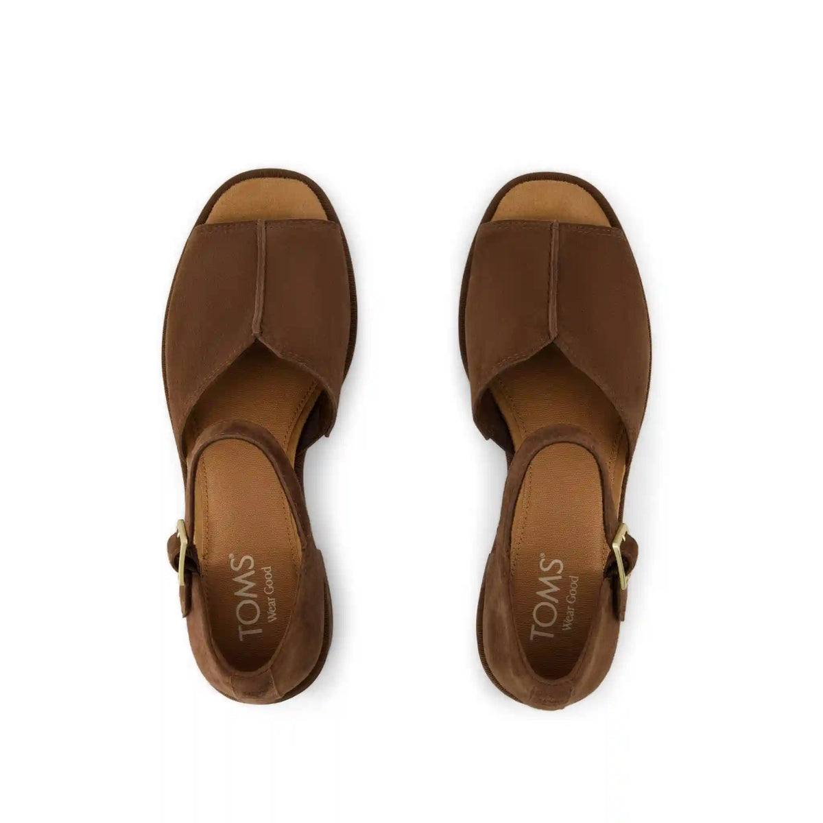 Womens Ines Heel Hot Cocoa Kid Suede