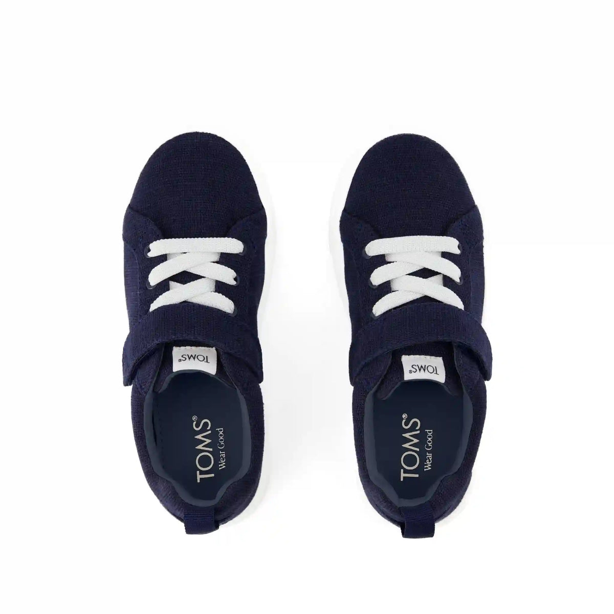 Cruz Lace-Up Navy Heritage Canvas Kids Sneaker