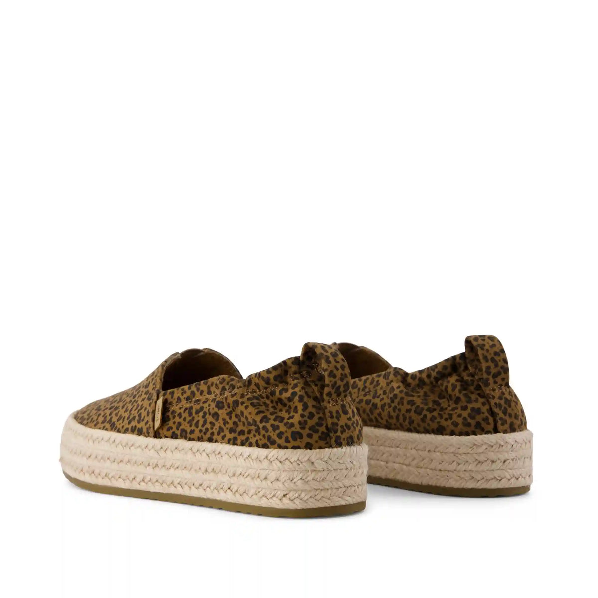Valencia Platform Kids Espadrille Toffee Leopard Print