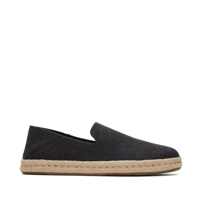 Santiago Loafer Black Recycled Cotton Canvas