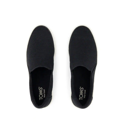 Womens Emily Slip On Sneaker Black Heritage Canvas