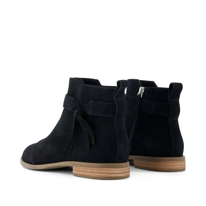 Womens Stacey Ankle Bootie Black Suede