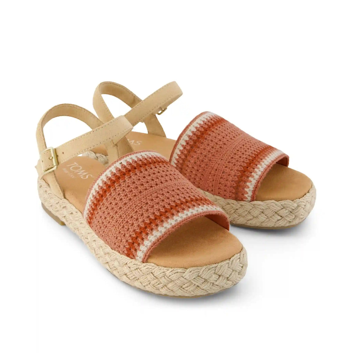 Womens Abby Flatform Espadrille Sandal Bloom Crochet