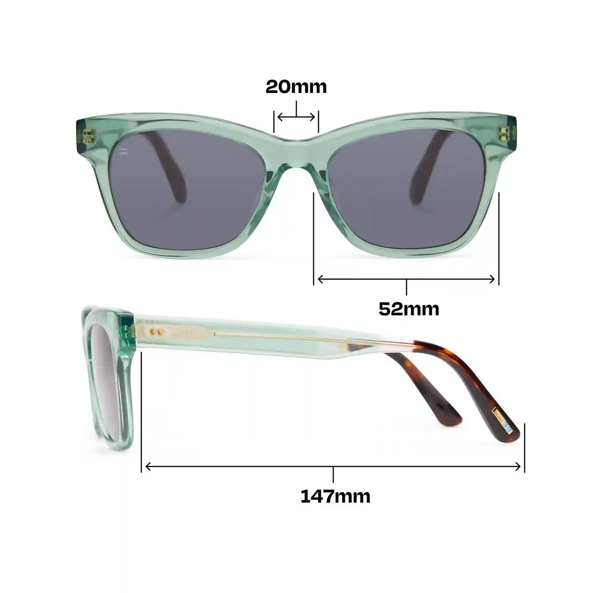 Margot Jade Handcrafted Sunglasses