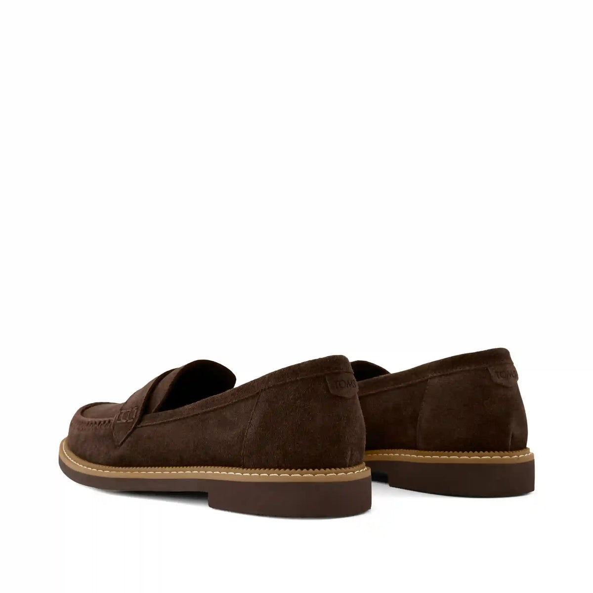 Womens Marie Loafer Chocolate Brown Deco Stich Suede
