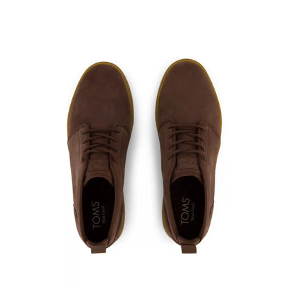 Mens Carlo Mid Terrain 2.0 Sneaker Water Resistant Oak Brown Leather