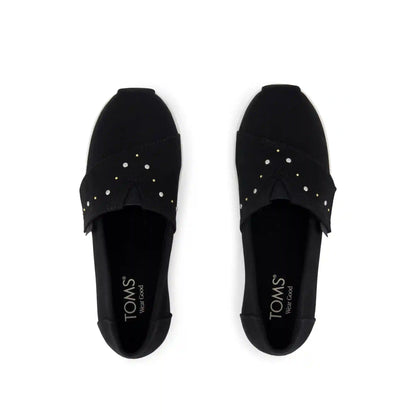 Alpargata Classic Kids Shoe Black Brushed Twill