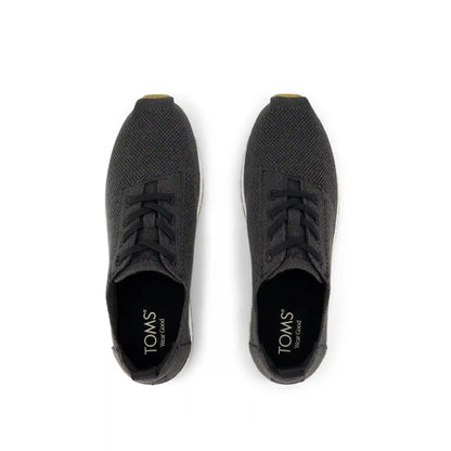 Womens Resident Plus Lace-Up Sneaker Charcoal Engineered Knit