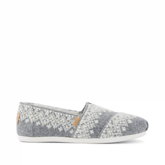 Womens Alpargata Classic Fuzzy Fair Isle