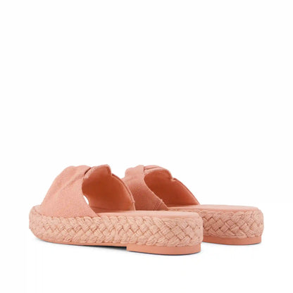 Womens Abby Slide Flatform  Espadrille Sandal Bloom Heritage Canvas