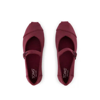 Womens Alpargata Mary Jane Dark Burgundy Premium Velvet