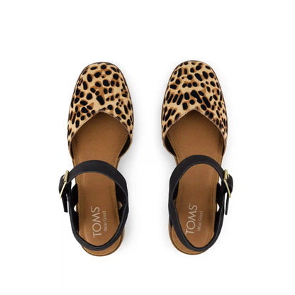 Womens Jaclyn Heel Leopard Print Hair