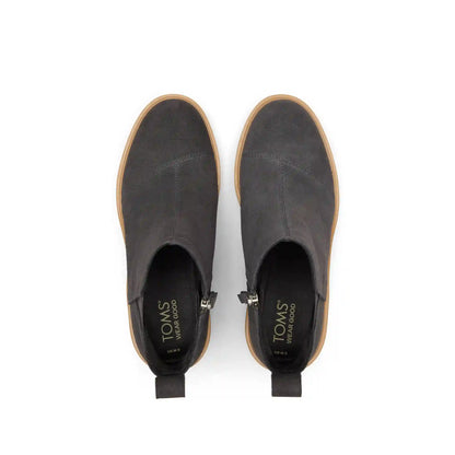 Maude Forged Iron Suede Wedge Boot