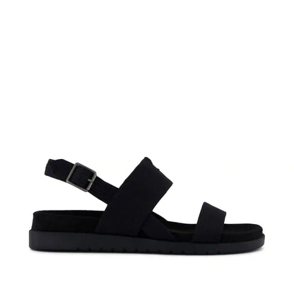 Marin Strap Sandal Black Heavy Canvas