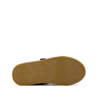 Cruz Double Strap Kids Sneaker Forged Iron Deboss Suede