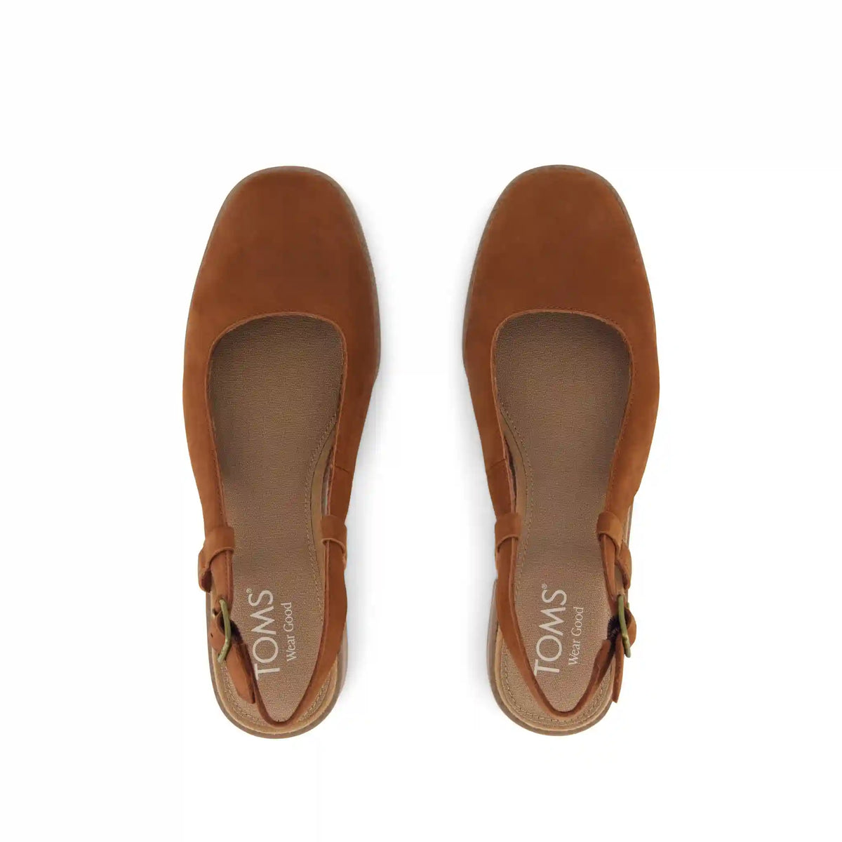 Womens Jaclyn Slingback Heel Amber Brown  Nubuck Leather
