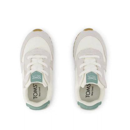 TRVL LITE Retro Runner Toddler Sneaker Water Repellent Multi Egret Vintage Twill