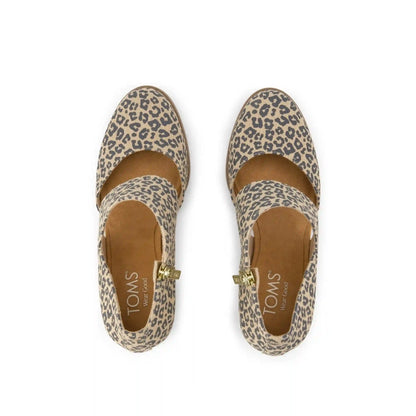Womens Milan Nova Heel Leopard Print