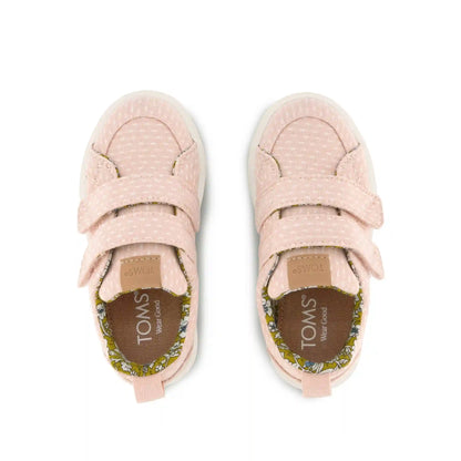 Cruz Double Strap Toddler Sneaker Bloom Chambray Dot