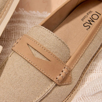 Womens Marie Loafer Natural Textile
