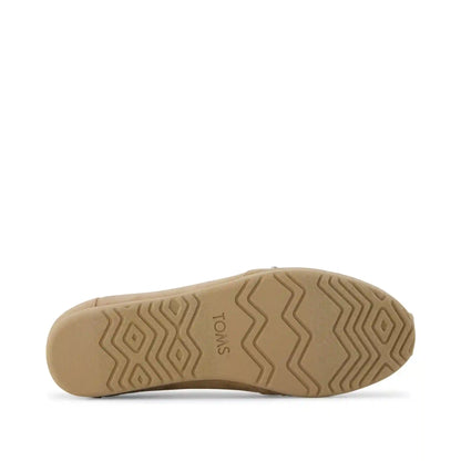 Womens Alpargata Ballet Flat Taupe Microsuede