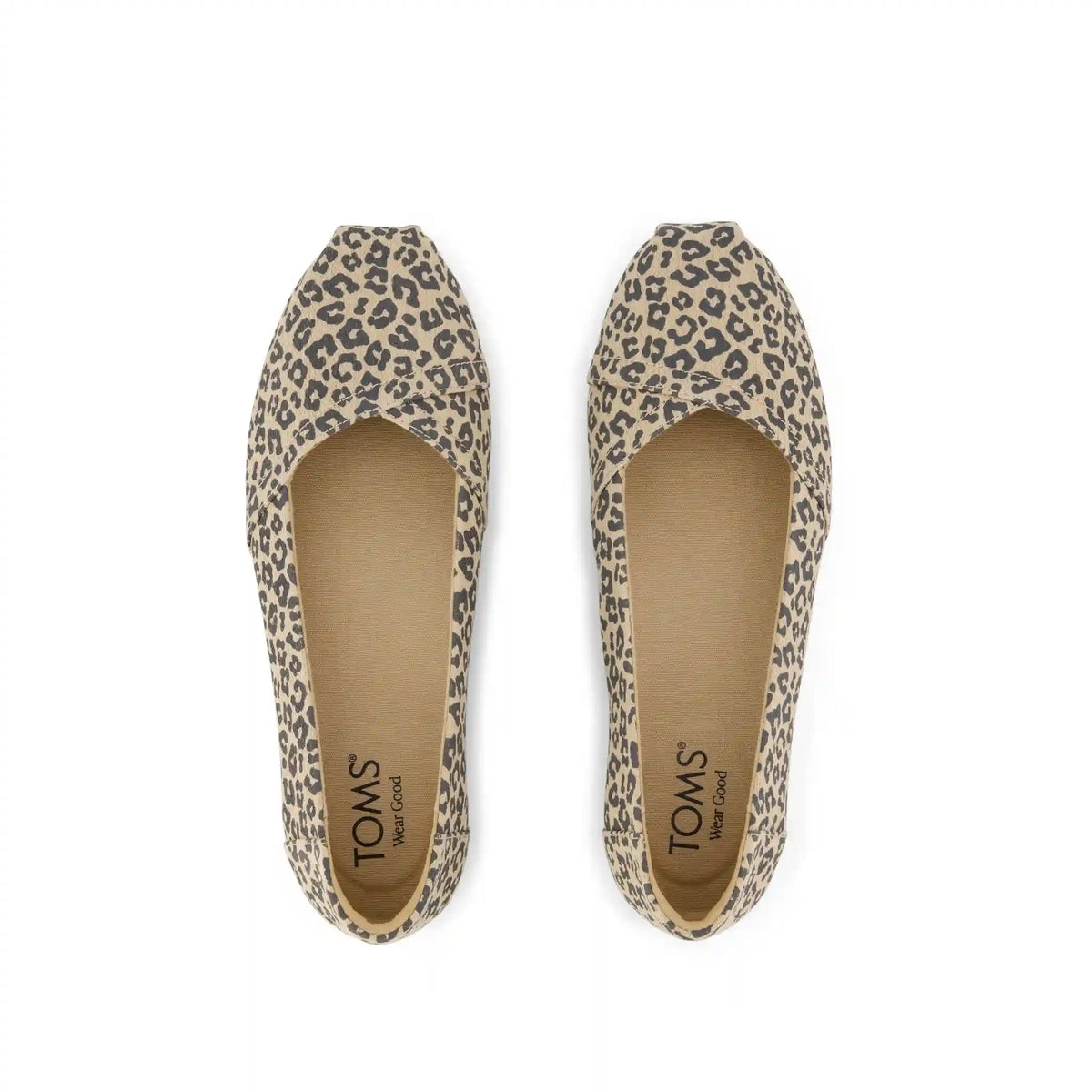 Womens Alpargata Ballet Flat Natural Leopard Spots