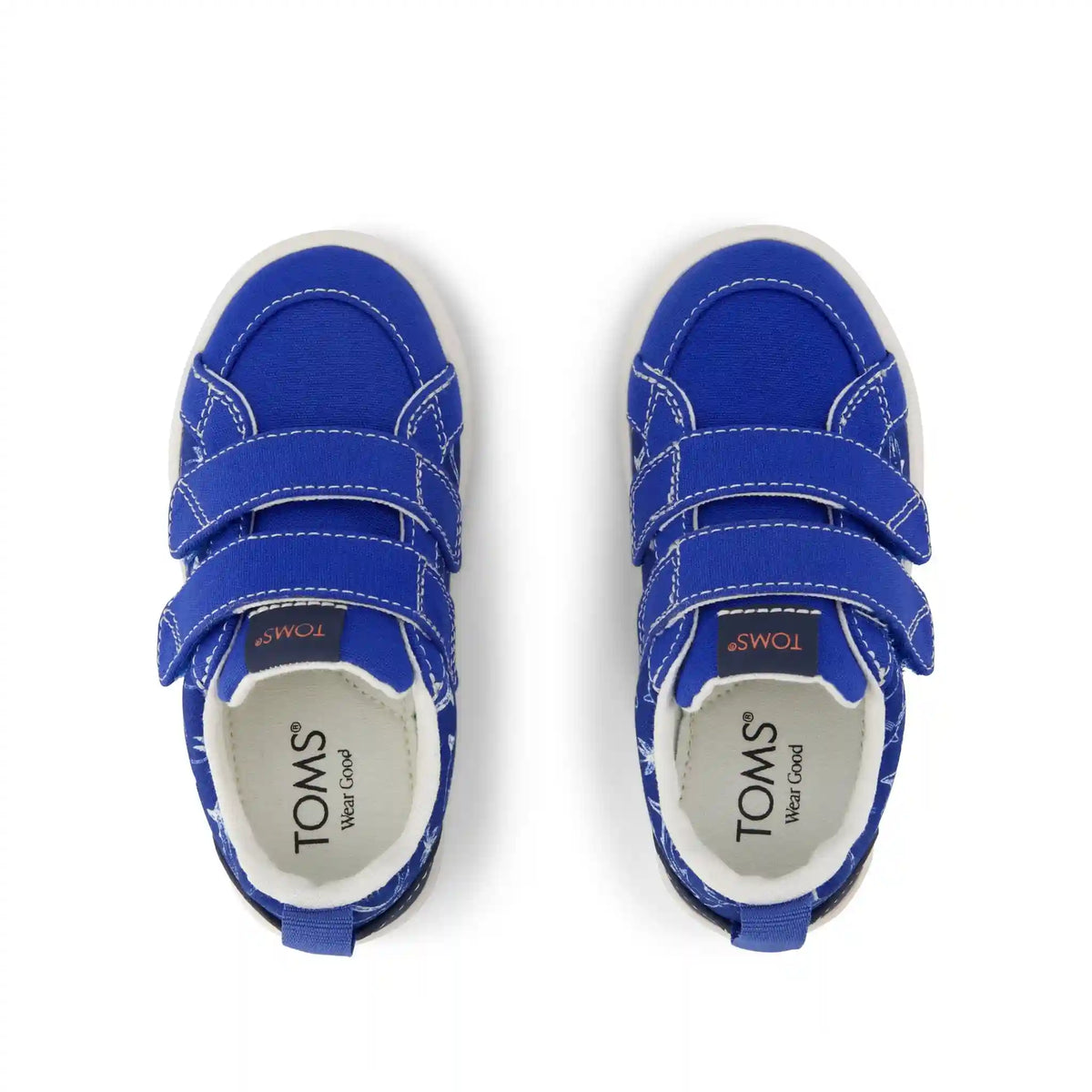 Cruz Double Strap Toddler Sneaker Blue Iris Sharks