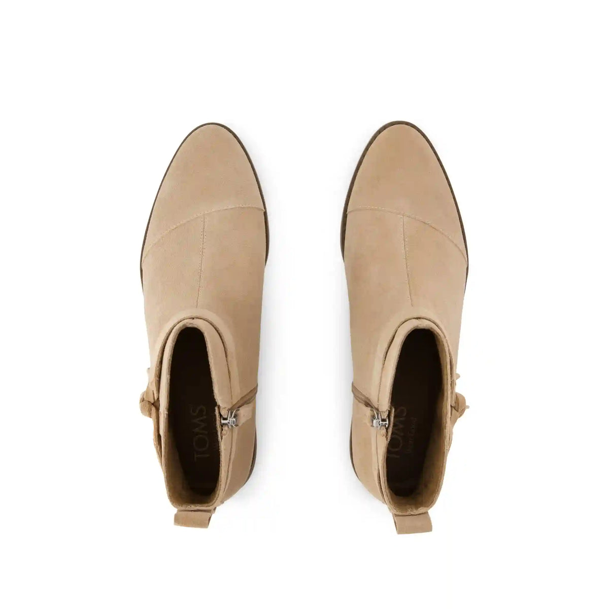 Womens Stacey Ankle Bootie Taupe Suede