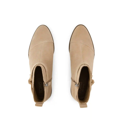 Womens Stacey Ankle Bootie Taupe Suede