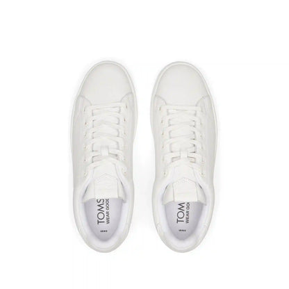 TRVL LITE White Leather Lace-Up Sneaker