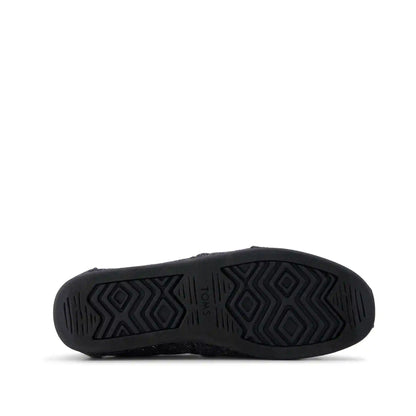 Mens Alpargata Classic Black Flecked Tweed