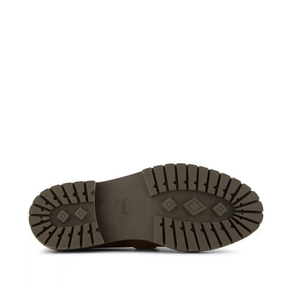 Womens Cara Mary Jane Loafer Hot Cocoa Nubuck Leather