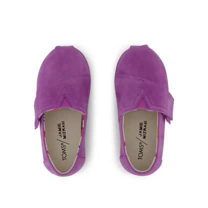 TOMS x Jamie Mizrahi Alpargata Classic Pink Suede Toddler  Shoe