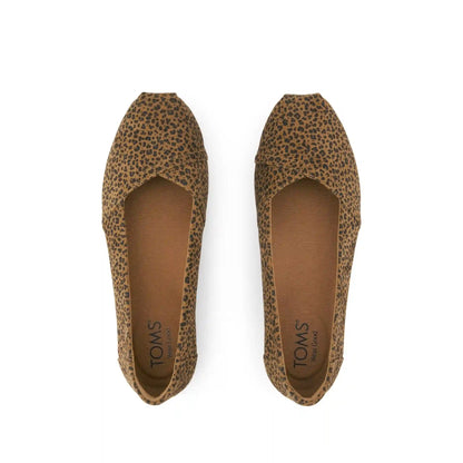 Womens Alpargata Ballet Flat Toffee Leopard Print